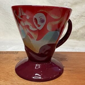 Frangelico Liqueur Art by Linda Frichtel 1999 Cone-shaped Demitasse Espresso Cup